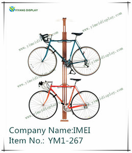 Engranaje de roble hasta rak de piso a techo de almacenamiento en rack, de <span class=keywords><strong>la</strong></span> bicicleta bicicleta de exhibición de madera - Product Image 1