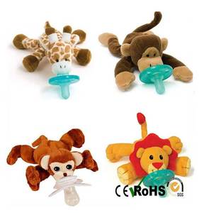 EN71 CE Standard Infantile <span class=keywords><strong>Attache</strong></span>-Sucette Jouet En <span class=keywords><strong>Peluche</strong></span> Singe Bébé Alimentation Jouet avec PP Coton Remplissage - Product Image 5