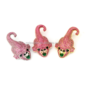La joyería de diseño único Hip Hop 18 K chapado en oro CZ helado de la bola del dragón del Majin Buu colgante para los hombres - Product Image 1