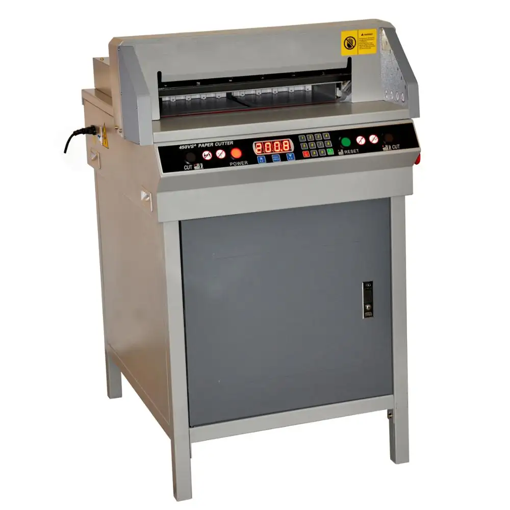 G450VS + A2ขนาด CNC ไฟฟ้าเครื่องตัดกระดาษ/กิโยติเครื่องตัดกระดาษที่มีแป้นพิมพ์