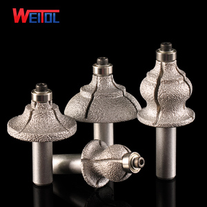 Cnc đá cẩm thạch khắc máy cắt đầu Kim Cương Emery Cổ Điển Xoi Lõm Hình Chữ S Bit với Mang - Product Image 1