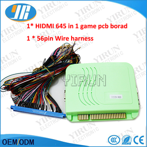DIY kit de juego de arcade HD Pandora box4 + 28pin jamma pcb juego de Alambre arnés para LCD/CRT 645 en 1 - Product Image 1