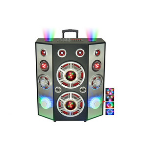 Chuyên nghiệp 200 Wát trong nhà Surround loa siêu trầm loa với RGB LED chiếu sáng và 150 Wát Công suất đầu ra nhấp nháy DJ đèn - Product Image 1