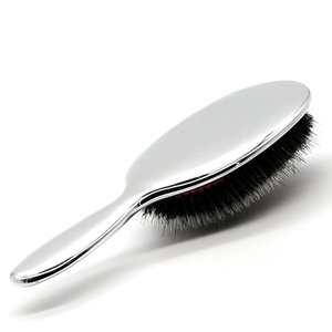 Spazzola per Capelli di Alta Qualità in Pura Setola di Cinghiale, Antistatica, Ovale con Cuscinetto <span class=keywords><strong>d</strong></span>'Aria, Disponibile in Argento e <span class=keywords><strong>Oro</strong></span> - Product Image 2