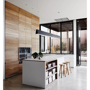 2024 Hangzhou Vermont Custom Best Price <strong>Walnut</strong> Wood Color Kitchen <strong>Cabinets</strong> Modular Kitchen <strong>Cabinet</strong> Design - Product Image 5