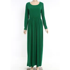 2020 Maxi Long Sleeve Muslim Women Clothing Female Dress Guangzhou Elegent Long Dress