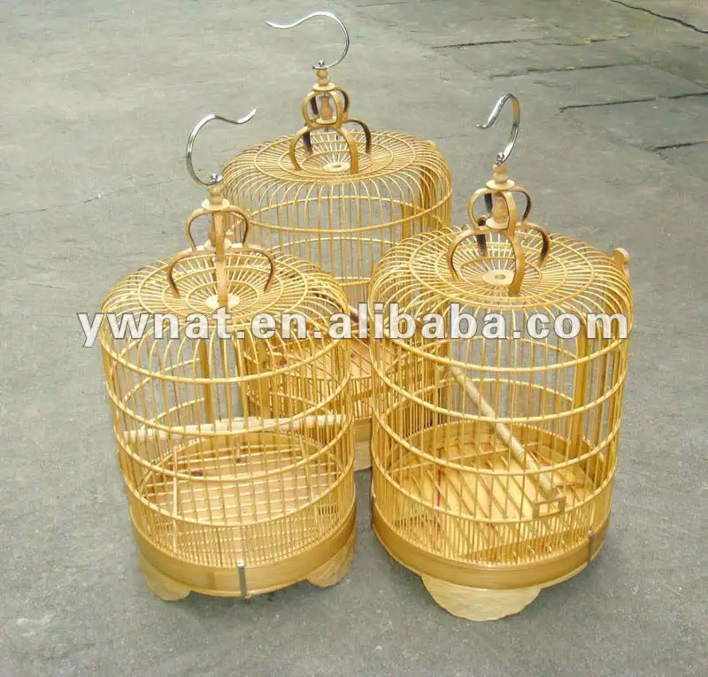 Rotondo gabbia di bambù uccello popolare bird cage per l'allevamento e la casa