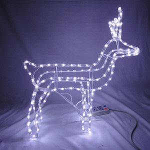 3D Extérieure Décoration De Noël Renne Motif Lumière - Product Image 3