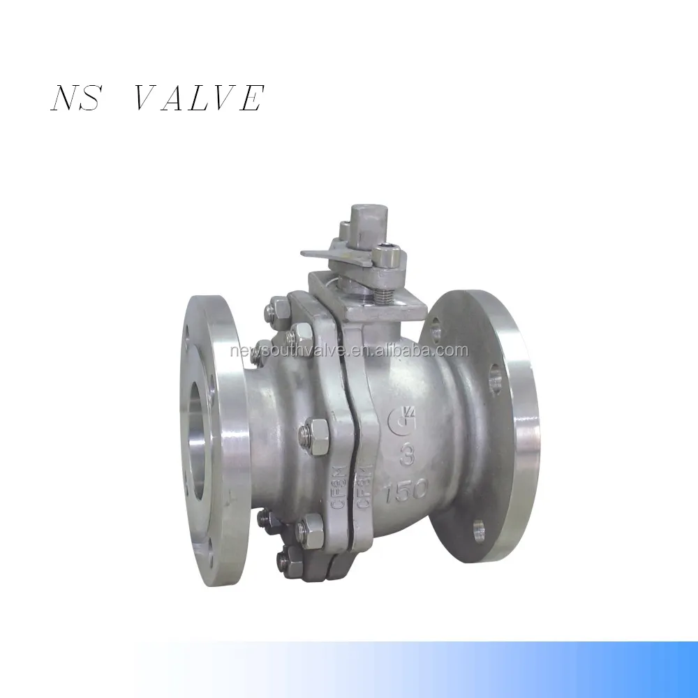 Flange stainless steel handle float Ball Valve ANSI API6D CF8M 316