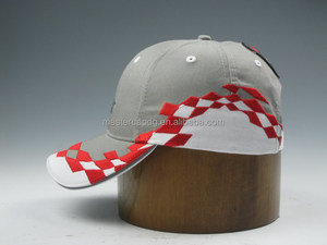 Ana Kap Yüksek Kaliteli Pamuk Yarış Kapaklar PU Kabartmalı 6-panel Yarış Kap Toptan - Product Image 5