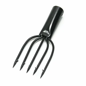 Fishing Spear 5 Prong Spearhead Fork Harpoon Tip with Barbs Diving Spear Gun Head Fishing Tools, Free Shipping