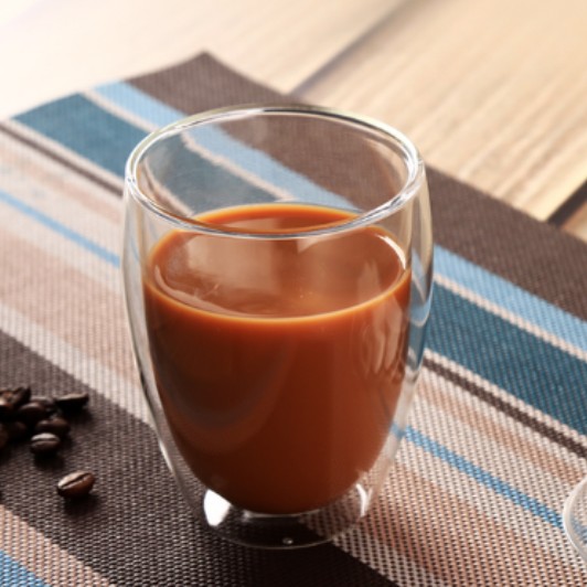 Coffee or Tea Glass Mug Drinking Glass Double Walled Thermo Insulated Cup, Latte Cappuccino Espresso Glassware