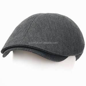 Mũ Lưỡi Trai Vải Bông Mới Cho Nam/Mũ Cabbie/Mũ Săn Bắn Ailen Có Độ Co Giãn - Product Image 1