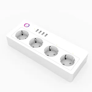 Enchufe de extensión USB tipo E F eifi para hogar inteligente, enchufe de salida para google home, IFTTT, App para Tuya