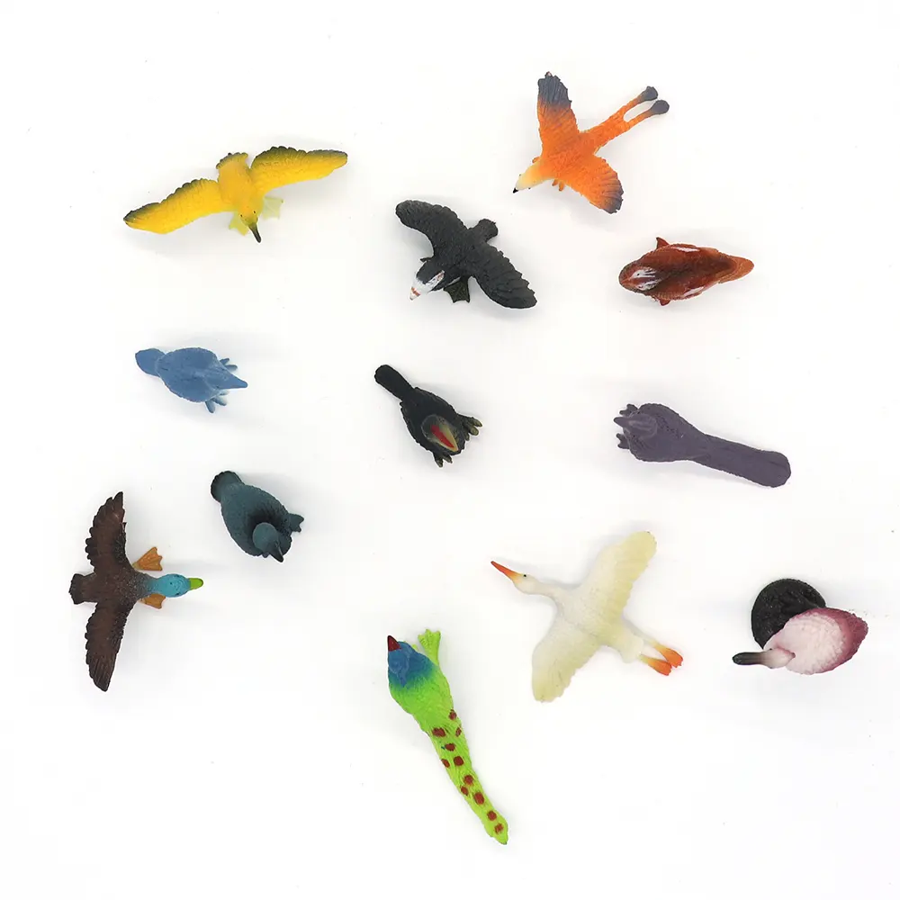 High quality miniature bird figurines for garden decor
