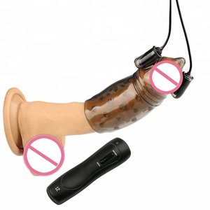 Pénis Masseur Mâle Masturbateur Retard Durable Formateur <span class=keywords><strong>Gland</strong></span> Cap Vibrateur - Product Image 1