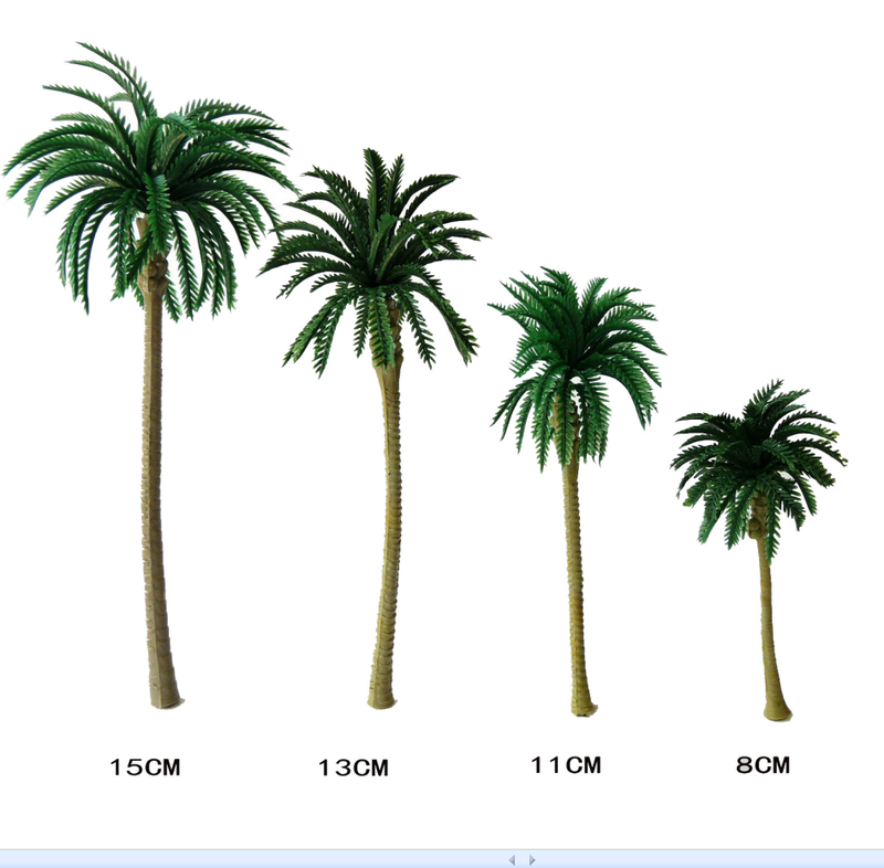 3D Train and Palm Tree Construction