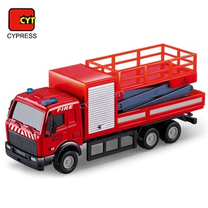 Modellino <span class=keywords><strong>di</strong></span> <span class=keywords><strong>Camion</strong></span> <span class=keywords><strong>dei</strong></span> <span class=keywords><strong>Pompieri</strong></span> in Metallo Pressofuso, Veicolo Giocattolo per Bambini - Product Image 4