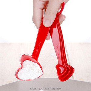 Bộ Cốc Đo Lường Hình Trái Tim Bằng Nhựa 4 Chiếc - Product Image 4