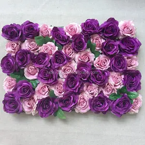 Factory direct sale high quality dark purple rose panel wedding banquet decoration