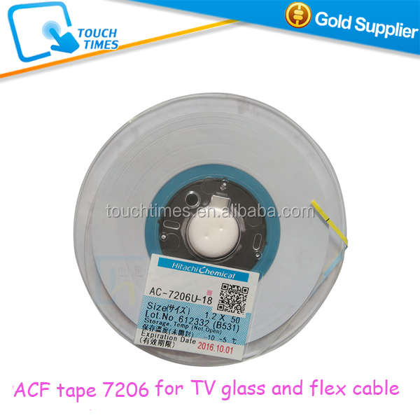 Cinta adhesiva conductora ACF para TV LCD, AC-7206U-18 de unión de Cable flexible de vidrio