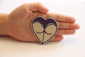 Patch brodé <span class=keywords><strong>sexy</strong></span> à appliquer au fer, patch brodé en forme de cœur pour veste, t-shirt, jean, patchs décoratifs à appliquer au fer - Product Image 4