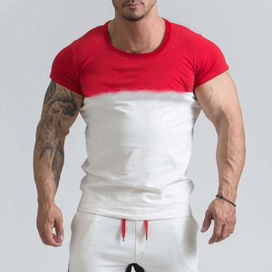 Logo personalizzato Plain Blank uomo Fitness attillato bianco Oem Bodybuilding usura Sport palestra t-shirt - Product Image 4