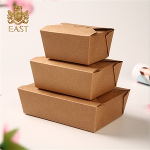 Boîte <span class=keywords><strong>de</strong></span> livraison <span class=keywords><strong>de</strong></span> nourriture en carton pliable écologique personnalisé, boîte d'emballage à emporter <span class=keywords><strong>de</strong></span> restauration rapide <span class=keywords><strong>de</strong></span> restaurant - Product Image 4
