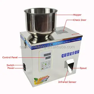 2-200g small manual coffee bean filling machine with weigher