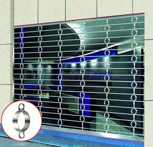 मोटाई 0.6 मिमी स्टेनलेस स्टील ग्रिल प्रकार रोलर शटर - Product Image 5