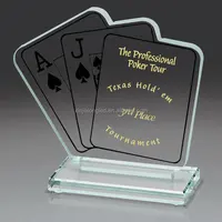 Akrilik Ödülleri Poker kupası şeffaf akrilik plastik Ödülleri