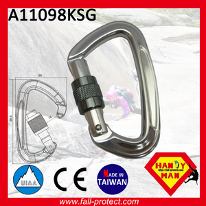 Alpinismo de escalada en roca CE & UIAA, mosquetón de aluminio de rescate - Product Image 3