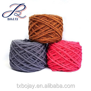 0.7cm Polyester şönil iplik süper tıknaz % örme iplik Polyester kadife % 100% düz renk ve çok renkli - Product Image 4