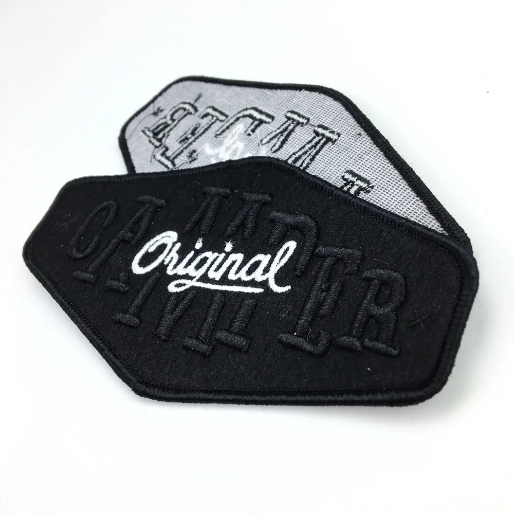 no minimum Hand Made 3d embroidery patch for clothes and jackets