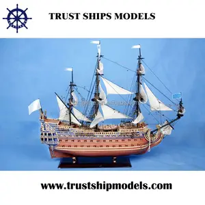 De madera de alta calidad velero modelo para la venta