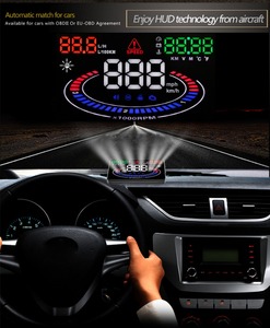 Auto Sicherheits alarmsystem Auto Wasser temperatur Über geschwindigkeit salarm Auto OBD ii HUD Head Up Display - Product Image 2