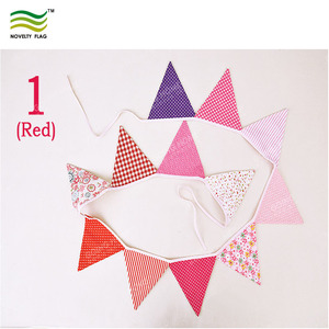 Banderines de tela personalizados ecológicos, decoración colorida reutilizable <span class=keywords><strong>para</strong></span> exteriores, <span class=keywords><strong>para</strong></span> fiesta en el jardín, guirnalda promocional, banderas - Product Image 3