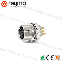Connecteur circulaire HR10 à 6 broches de type PCB