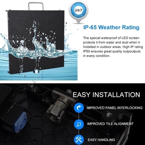 32 จุด <span class=keywords><strong>X</strong></span> 16 จุด โมดูลจอแสดงผล LED P8 แบบเต็มสีสำหรับภายนอกอาคาร 3 in 1 - Product Image 2