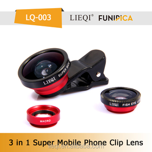 Mobile 3 en 1 lentille de la caméra pour tous les téléphones mobiles funning <span class=keywords><strong>photo</strong></span> analogique fisheye <span class=keywords><strong>macro</strong></span> - Product Image 3