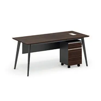 New Style Melamine Office Executive Wooden Small Computer desk with Metal Legs office desk (LD-D0312)