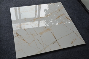 De cerámica esmaltada para piso de baño de paredes de la ducha de oro seleccionar <span class=keywords><strong>casablanca</strong></span> azulejo blanco - Product Image 3