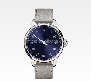 Relojes de pulsera de lujo de acero inoxidable con logotipo personalizado grande automático de una mano de marca superior para hombre - Product Image 1