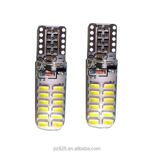GEARUIS T10 bola lampu Wedge 12V putih murni, pelat lisensi mobil 3014 K LED 24 SMD 6500 - Product Image 3
