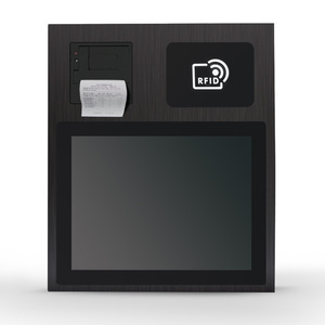 Jawest <span class=keywords><strong>RFID</strong></span> считыватель ПК панели 19 дюймов pos планшетный компьютер с Биометрическим принтера - Product Image 2