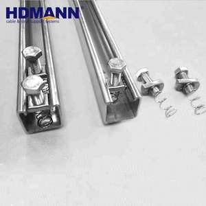 HDMANN China Manufacturer OEM Galvanized Steel Accessories Welding Unistrut <strong>C</strong> <strong>Channel</strong>