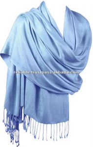 Long châle imprimé floral en acrylique et coton viscose et écharpe traditionnelle Pashmina pour adultes pour le printemps et l'été - Product Image 2