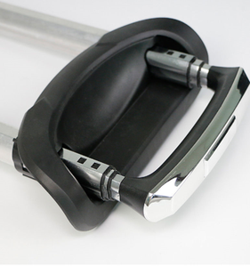Maniglia Telescopica Estraibile GUGULUZA in <span class=keywords><strong>Plastica</strong></span> e Lega di Alluminio, Bianco Argento e Nero, Ricambio per Valigie - Product Image 3