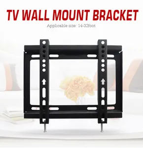 OEM braket dudukan dinding TV, dudukan rak gantung TV Panel datar Plasma LED LCD HDTV 14 "-32"