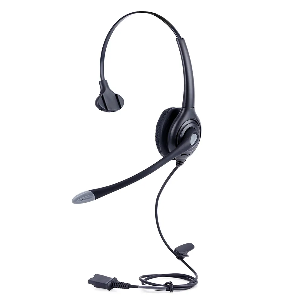 Noise cancelling-call-center-headset mit PLT QD anschluss mit RJ11 USB, DC stecker für call center und telemarket